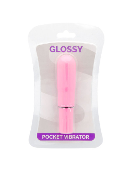 GLOSSY - POCKET VIBRATOR DEEP ROSE