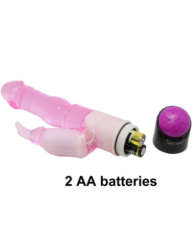 BAILE - WAVES OF PLEASURE FANTASY VIBRATOR WITH RABBIT 23 CM