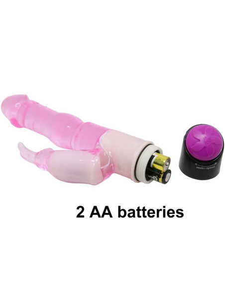 BAILE - WAVES OF PLEASURE FANTASY VIBRATOR WITH RABBIT 23 CM