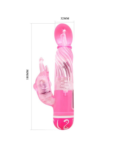 BAILE - MULTISPEED VIBRATOR WITH PINK STIMULATOR