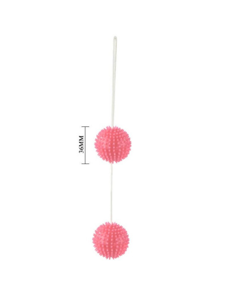 BAILE - A DEEPLY PLEASURE PINK TEXTURED BALLS 3.6 CM