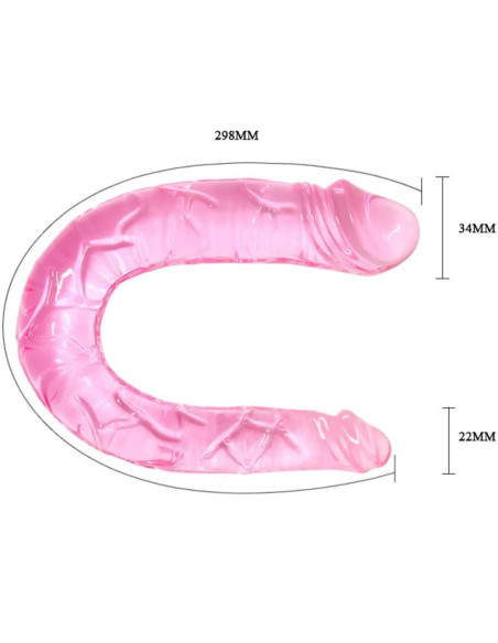 BAILE - DOUBLE DONG DOUBLE PINK DILDO