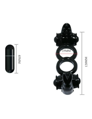 BAILE - SWEET RING DOUBLE RING WITH DOUBLE RABBIT