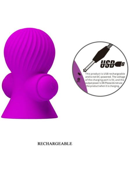 PRETTY LOVE - NIPPLE STIMULATORS 12M LILAC VIBRATION