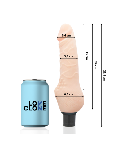 LOVECLONE - DAVEN SELF LUBRICATION REALISTIC 23.8 CM -O- 3.8 CM