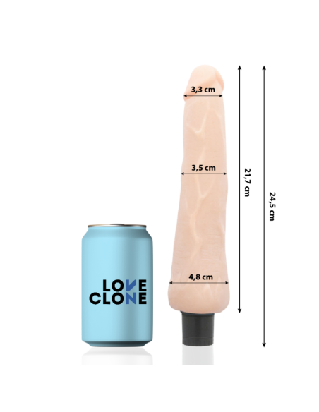 LOVECLONE - RAGNAR SELF LUBRICATION VIBRATOR 24.5 CM -O- 3.5 CM