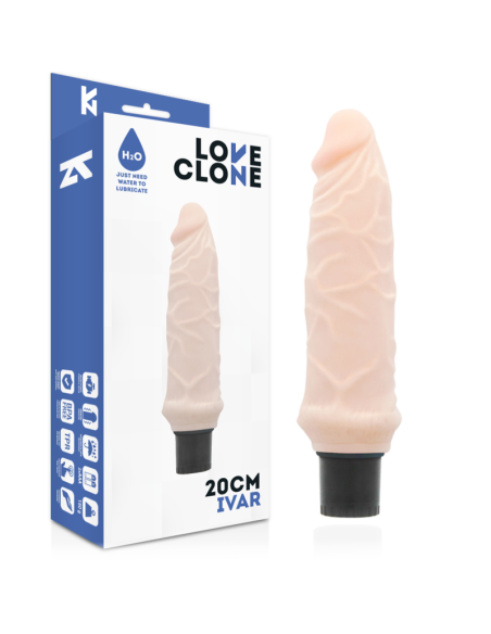LOVECLONE - IVAR SELF LUBRICATION VIBRATOR 20 CM -O- 3.7 CM