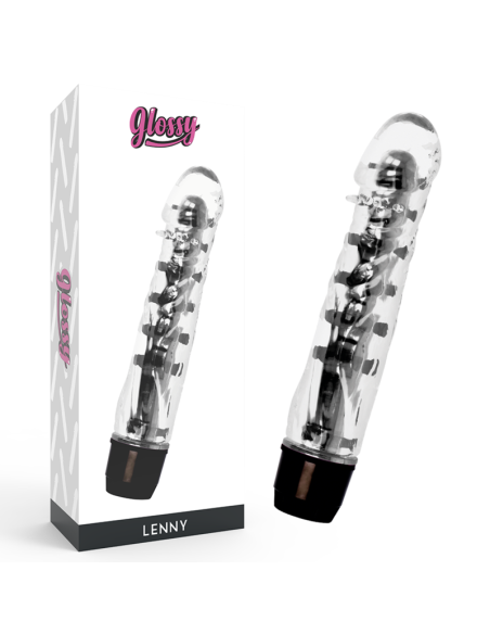 GLOSSY - LENNY VIBRATOR BLACK