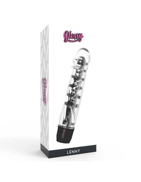 GLOSSY - LENNY VIBRATOR BLACK