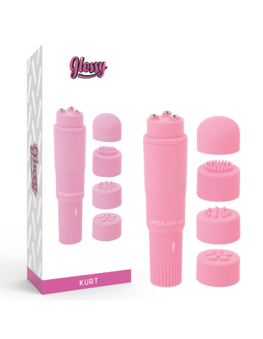 GLOSSY - KURT POCKET MASSAGER PINK