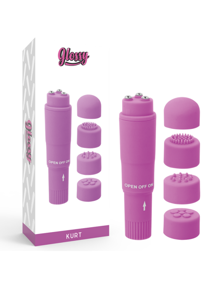 GLOSSY - KURT POCKET MASSAGER PURPLE