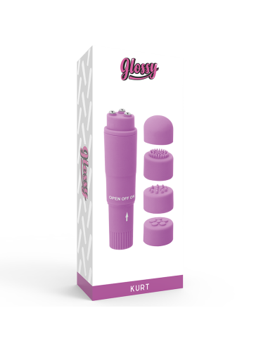 GLOSSY - KURT POCKET MASSAGER PURPLE