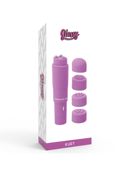 GLOSSY - KURT POCKET MASSAGER PURPLE