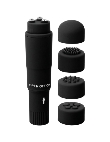 GLOSSY - KURT POCKET MASSAGER BLACK