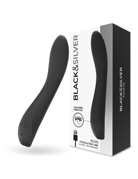 BLACKandSILVER - KEAN VIBRATOR TOUCH CONTROL