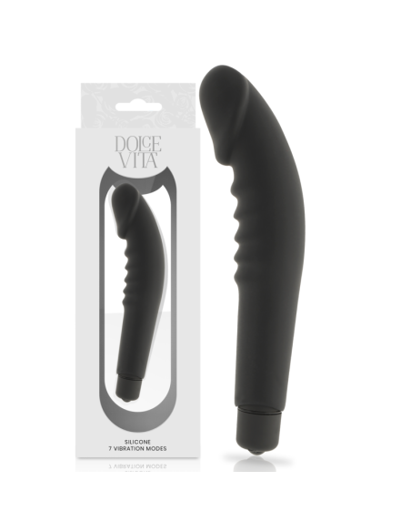 DOLCE VITA - REALISTIC PLEASURE BLACK SILICONE