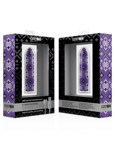 CUSTOM BULLETS - ĮKRAUNAMOS GYVATĖS RAŠTO VIOLETINĖS MAGNETINĖS KULKOS, 10 INTENSYVUMŲ