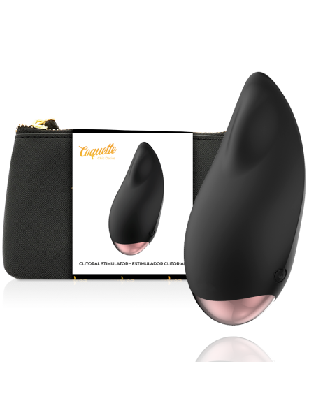 COQUETTE CHIC DESIRE - CLITORIAL STIMULATOR BLACK - GOLD DROP