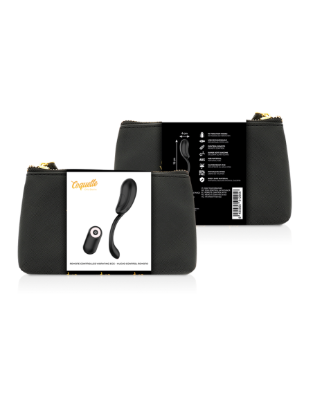 COQUETTE CHIC DESIRE - VIBRATING EGG REMOTE CONTROL RECHARGEABLE BLACK- GOLD