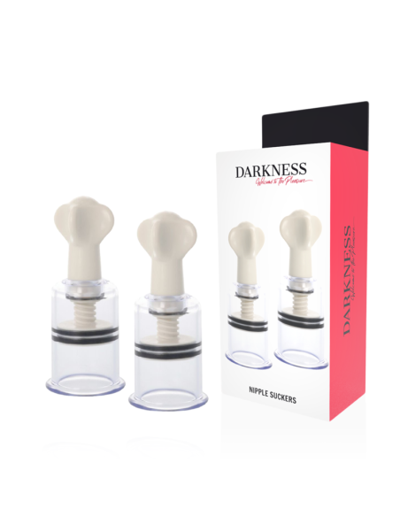 DARKNESS - skaidrus spenelių čiulptukas, 5 cm skersmens