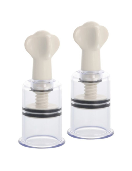 DARKNESS - skaidrus spenelių čiulptukas, 5 cm skersmens