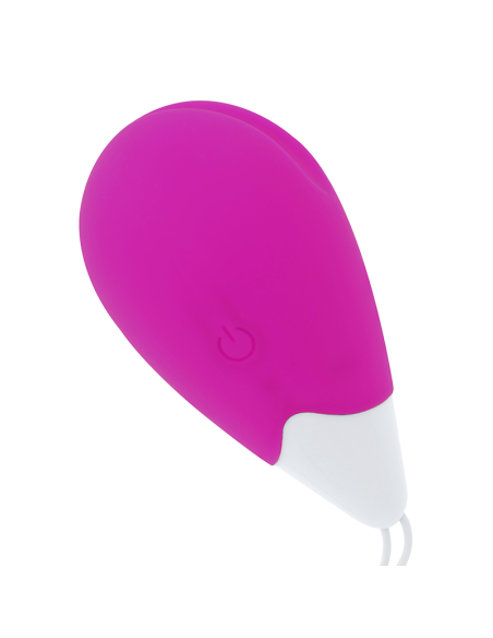 OHMAMA - TEXTURED VIBRATING EGG 10 MODES PURPLE AND WHITE