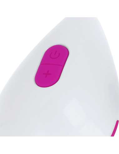 OHMAMA - TEXTURED VIBRATING EGG 10 MODES PURPLE AND WHITE
