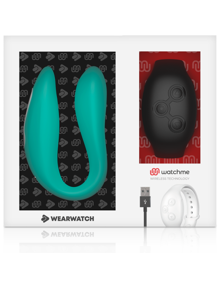 WEARWATCH - DUAL TECHNOLOGY VIBRATOR WATCHME AQUAMARINE - JET