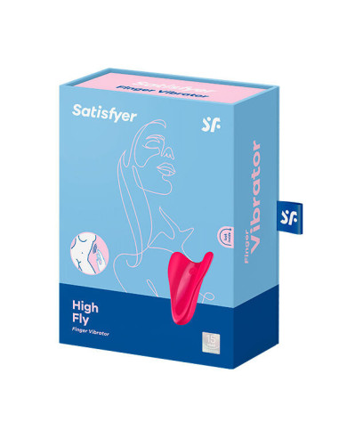 SATISFYER - AUKŠTAI SKRIEJANTIS PIRŠTŲ VIBRATORIUS FUKSIJOS SPALVOS