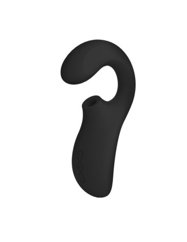 LELO - ENIGMA DOUBLE SUCTION STIMULATION MASSAGER BLACK