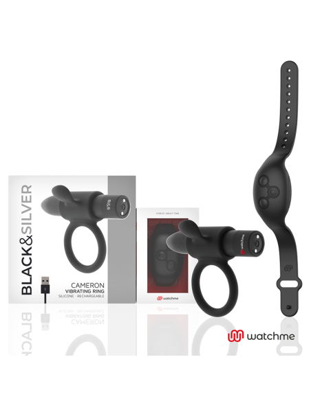 BLACKandSILVER - CAMERON REMOTE CONTROL COCKRING WATCHME