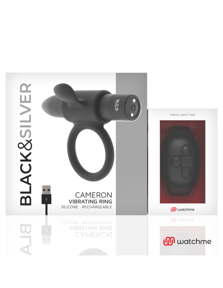 BLACKandSILVER - CAMERON REMOTE CONTROL COCKRING WATCHME