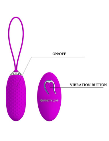 PRETTY LOVE - JOANNA VIBRATING EGG REMOTE CONTROL 12 MODES