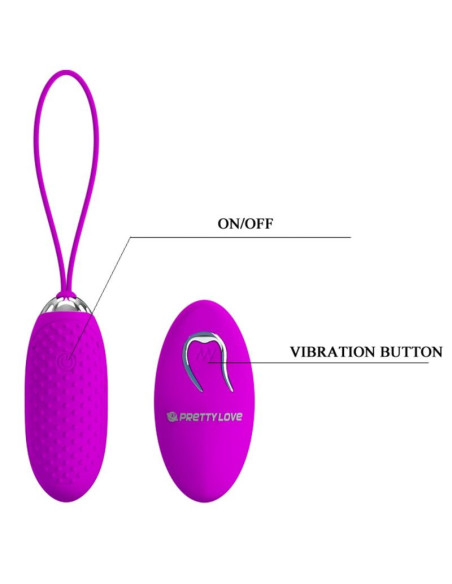 PRETTY LOVE - JOANNA VIBRATING EGG REMOTE CONTROL 12 MODES
