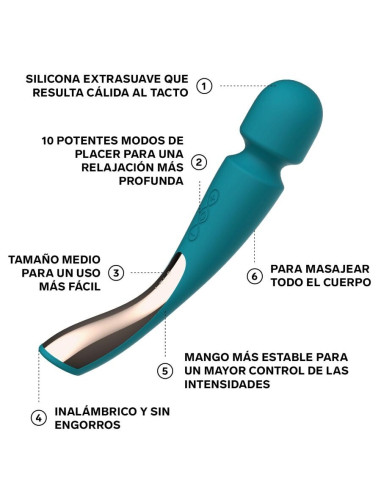 LELO - SMART MEDIUM WAND 2 OCEAN BLUE MASSAGER
