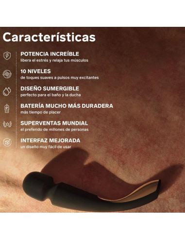 LELO - SMART MEDIUM WAND 2 VANDENYNO MĖLYNOS SPALVOS MASAŽUOKLIAI