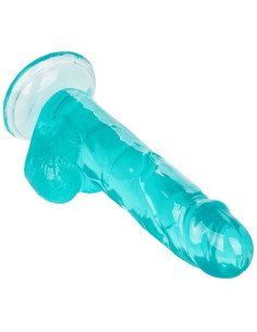 CALEXOTICS - SIZE QUEEN DILDO BLUE 15.3 CM 2