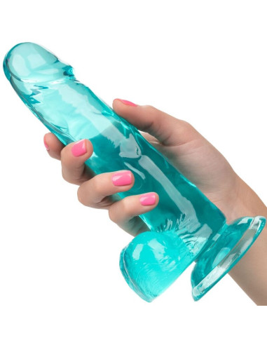 CALEXOTICS - karalienės dydžio mėlynas dildo 15,3 cm