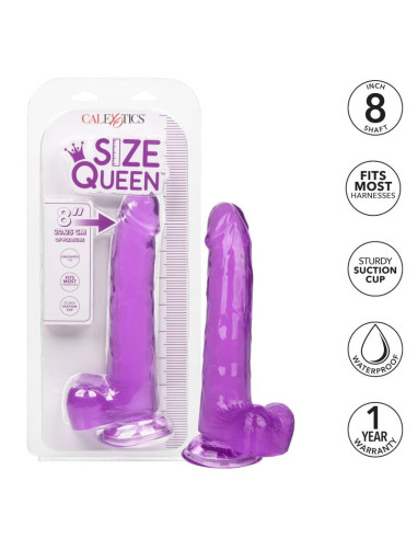CALEXOTICS - karalienės dydžio dildo, violetinis, 20,3 cm