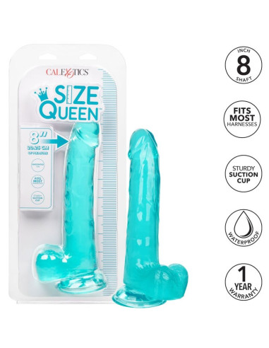 CALEXOTICS - karalienės dydžio mėlynas dildo 20,3 cm