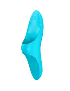 SATISFYER - TEASER FINGER VIBRATOR BLUE LIGHT