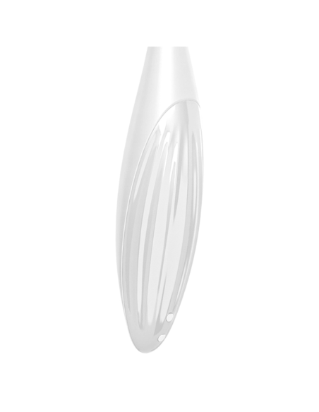 SATISFYER - SUKAMOSIOS DŽIAUGSMO KLITORIAUS VIBRATORIUS, BALTASIS
