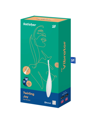SATISFYER - TWIRLING JOY CLIT TIP VIBRATOR WHITE