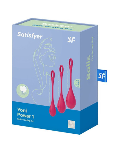 SATISFYER - YONI POWER 1 TRAINING SET RED