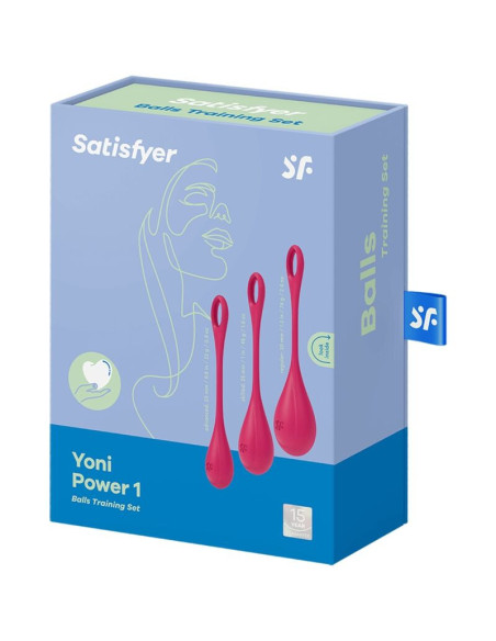 SATISFYER - YONI POWER 1 TRAINING SET RED