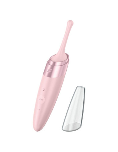 SATISFYER - TWIRLING DELIGHT CLIT TIP VIBRATOR PINK