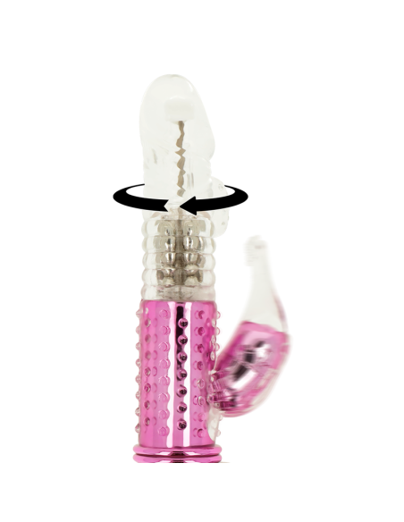 OHMAMA - VIBRATOR WITH ROTATION FUNCTION AND CLITORIS STIMULATOR