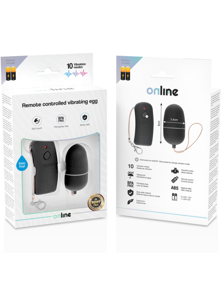 ONLINE - REMOTE CONTROLLED VIBRATING EGG BLACK