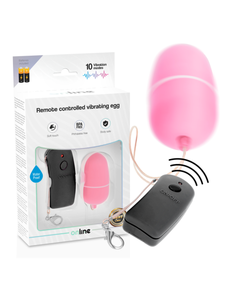 ONLINE - REMOTE CONTROLLED VIBRATING EGG PINK