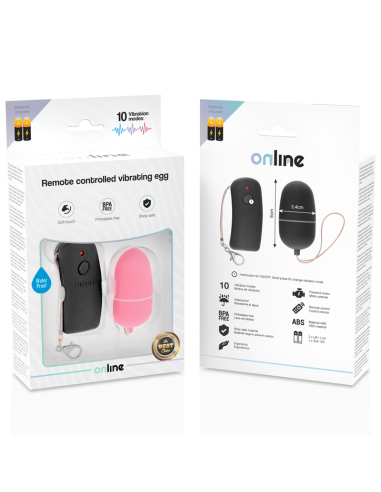 ONLINE - REMOTE CONTROLLED VIBRATING EGG PINK